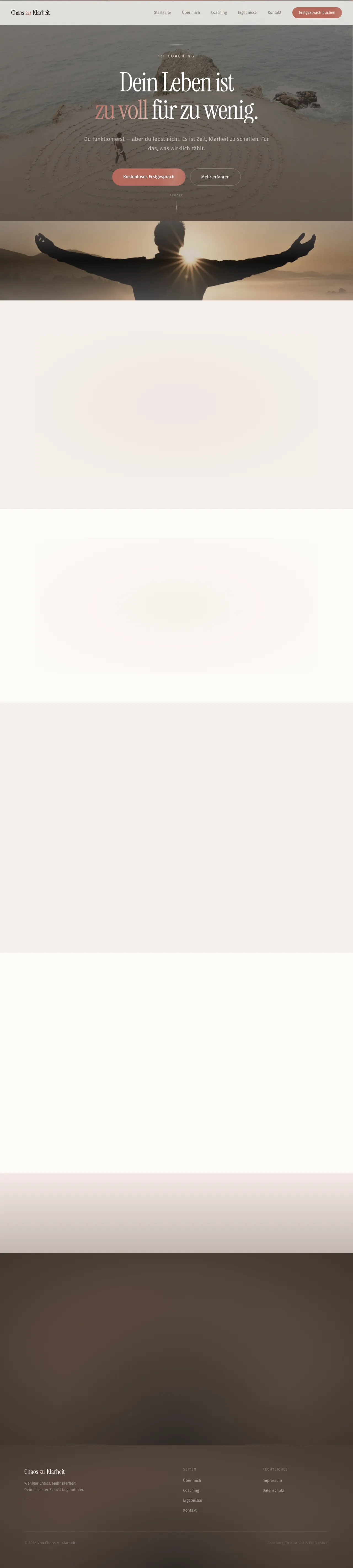 Von Chaos zu Klarheit — 1:1 Coaching für Klarheit und Fokus