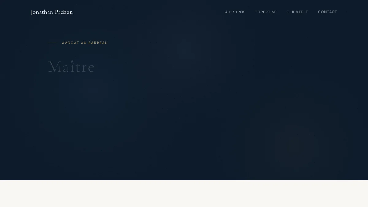 Aperçu du site Maître Jonathan Prebon — avocat fiscaliste, droit douanier et entreprises en difficulté