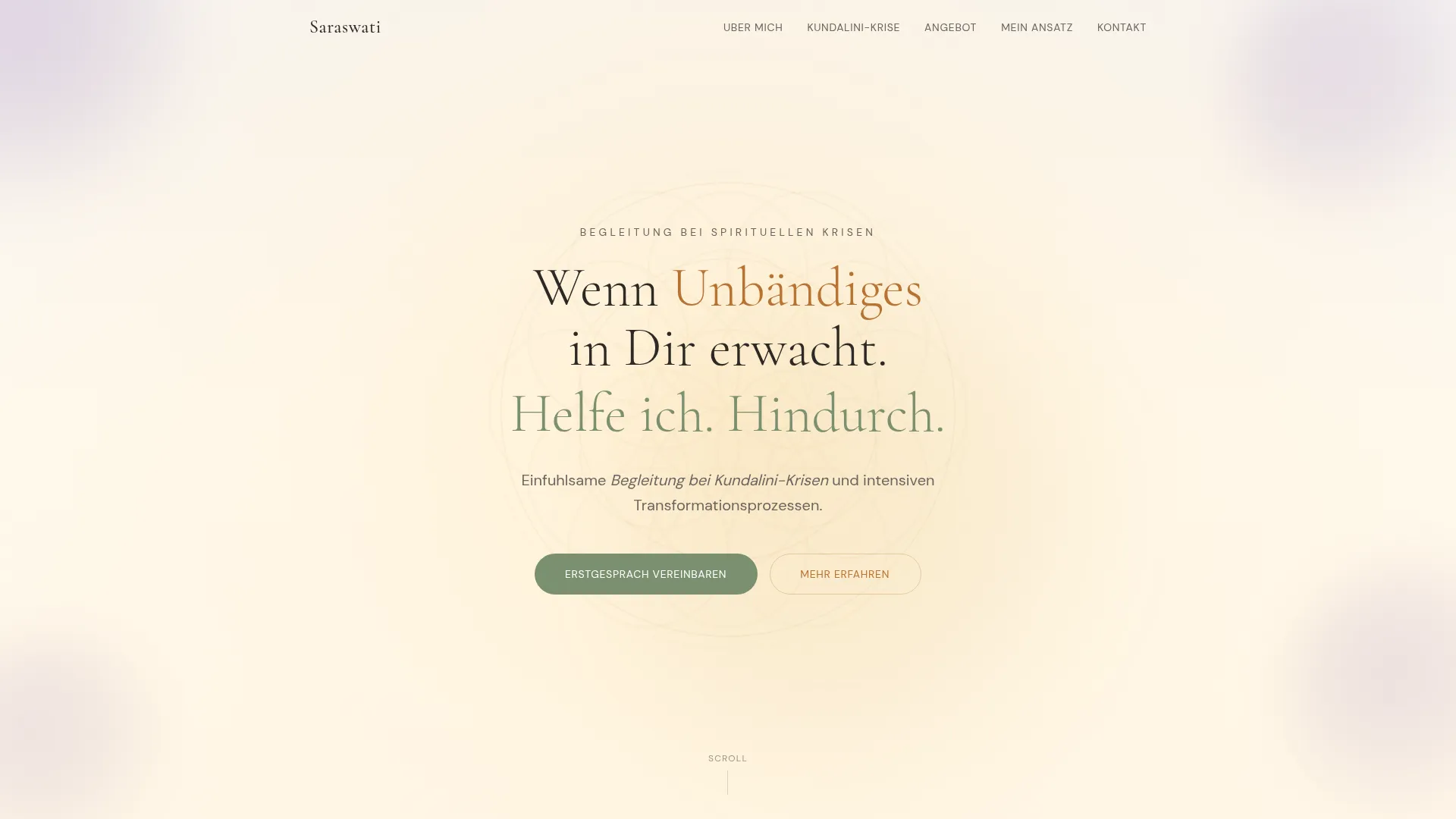 Saraswati — Begleitung bei Kundalini-Krisen und spirituellen Notlagen